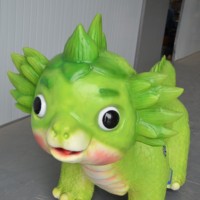 Cetnology Équipement d'attraction pour parc d'aventure intérieur/extérieur pour enfants, animatronique en acier grandeur nature à monnayeur, thème dessin animé
