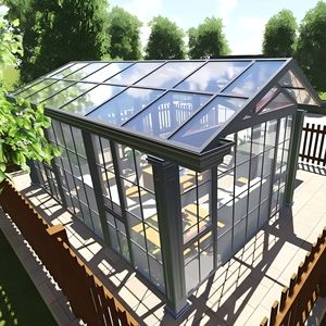 Sunnyjoy <span class=keywords><strong>Toit</strong></span> en pente étanche et coupe-vent anti-corrosion avec kit de véranda extérieure en verre trempé au <span class=keywords><strong>prix</strong></span> de gros - Product Image 3