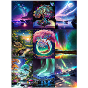 5d diamant peinture paysage naturel décoration murale acrylique pleine perceuse toile personnalisé diamant peinture ensemble - Product Image 2