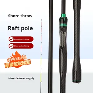 Nueva Caña de Pescar de Carbono para Pesca en Bote y Costa, de 2 Piezas, Tono Suave, Lanzamiento de Largo Alcance con Mango de EVA - Product Image 2