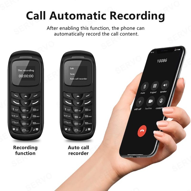 BM70 Mini Mobile Phone 2SIM Standby  Dialer Call Recording Magic Voice MP3 Player Blacklist Small Cheap Cellphone