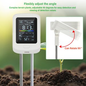 6-in-1 <strong>Soil</strong> <strong>Tester</strong> with LED Display Measures PH, Moisture, <strong>Light</strong>, Temperature, Humidity &amp; Fertility for Gardening &amp; Farming - Product Image 6