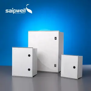 Gabinete de fibra de vidro elétrico, à prova d'água caixa de distribuição/smc interruptor de controle elétrico caixa/frp gabinete com placa traseira de aço