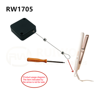 Ruiwor rw1705 thanh thẳng chống trộm có thể thu vào cáp công cụ búa chống mất hiển thị Reel tuốc nơ vít vị trí cố định - Product Image 2