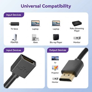 <span class=keywords><strong>Cable</strong></span> de Extensión HDTV Corto Avanzado 4K 60Hz, Macho a Hembra, para Roku, Fire TV Stick, <span class=keywords><strong>Chromecast</strong></span> Hub - Product Image 3