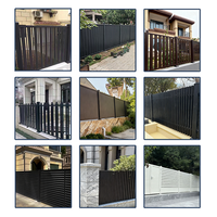 Clôture de balcon en aluminium pour villa, à lames horizontales, avec cadre à persiennes, facile à installer, thermolaquée, pour l'intimité du jardin - Meilleures ventes