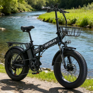 Original de fábrica KF6 Fat Tire bicicleta eléctrica plegable 20 pulgadas 500W Motor 13AH batería de litio para freno de disco <span class=keywords><strong>KETELES</strong></span> - Product Image 6