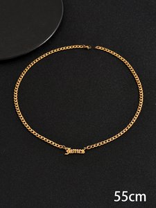 สร้อยคอจี้สแตนเลสสตีลแบบโซ่ 1 เส้น สไตล์ทันสมัย สำหรับผู้ชาย พร้อมสลักชื่อ มอบให้สามี เพื่อน พี่ชาย - Product Image 6
