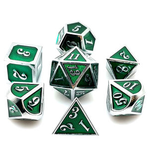 Jeu de dés de donjons et de <span class=keywords><strong>dragons</strong></span> en métal polyédrique personnalisable pour les jeux de rôle de l'usine de jeux du MDN-bas prix - Product Image 6