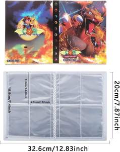 Grande Vente Classeur de Cartes à Collectionner <span class=keywords><strong>Pokémon</strong></span> Porte-Documents 240 Étuis Plastiques Album de Rangement de Cartes EX VMAX pour Organiser Vos Cartes - Product Image 4