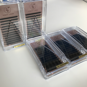 Ciglia Finte Individuali Fatte a Mano con Etichetta Privata, Ricciolo C CC D U, Nero Opaco, Cashmere Vegano, Cruelty-Free, Morbide - Product Image 1