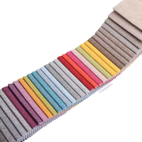Fournisseur de textiles de maison du Zhejiang en Chine, tissu d'ameublement 100% polyester 260 GSM, aspect lin, pour canapé