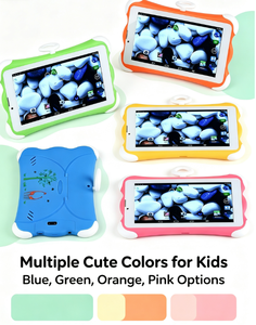 Tablette éducative pour enfants de 7 pouces avec appels 3G, Android 7.0 Quad-Core 1 Go + 16 Go, écran HD 1024 × 600, batterie 3500 mAh, résistant aux chocs EV - Product Image 2