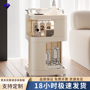 Living Room Trolley Snack Shelf With Wheels Movable <b>Side</b> <b>Table</b> Multi Function <b>Storage</b> Cabinet For Dormitory Use - Product Image 5