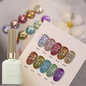 Lot de vernis à ongles nude en gros, 12 pièces, collection de vernis gel réfléchissant effet diamant, fournitures pour ongles OEM ODM - Product Image 2