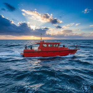 13,75m Aluminium-Landungsboot mit zwei 250-PS-Außenbordmotoren, geschweißter Konstruktion und geräumiger Kabine für Sightseeing und Angeln - Product Image 1