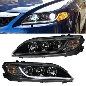 Faro Delantero LED Modificado para <span class=keywords><strong>Mazda</strong></span> <span class=keywords><strong>6</strong></span> Atenza 2003-2015 con DRL Dinámico, Lámpara Frontal Mejorada, Accesorios y Piezas de Automóvil - Product Image 2