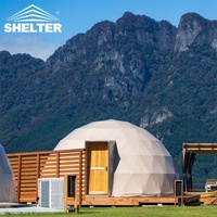 Style nordique Camping en plein air préfabriqué petite maison famille arrière-cour loisirs sieste hiver Igloo Glamping hôtel dôme tente