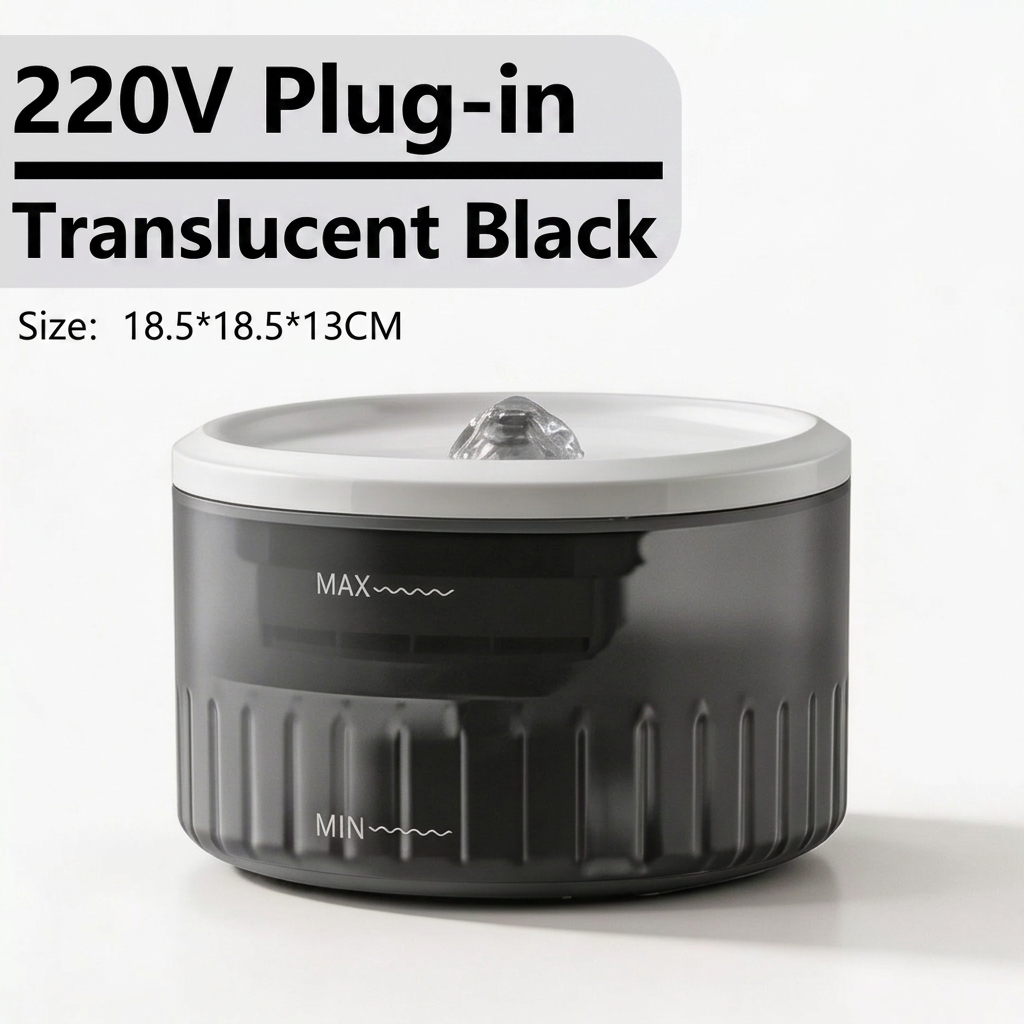 Plug-in&nbsp;: fontaine pour animaux de compagnie, noir trans