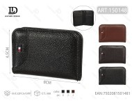 Porte-cartes fin en cuir PU de 4 pouces avec fermeture éclair pour un usage quotidien - Product Image 1