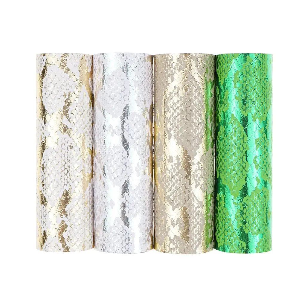 Benutzer definierte Kunstleder Schlange Python Haut PU Stoff geprägt Leder Hersteller