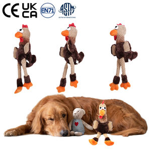 Online alışveriş ucuz fiyat yumuşak sert köpek çiğnemek Squeak tavuk peluş ağır köpek oyuncaklar - Product Image 2