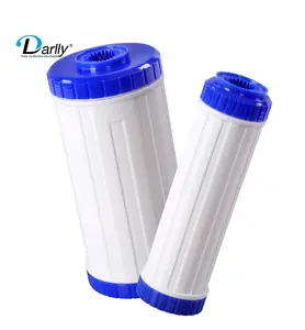 plastic Empty Refillable Cartridge 10''x 2.5'' PP refillable water Treatment Ion Exchange Resin Filter cartridge filter housing