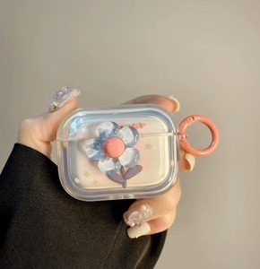 Ins Design Magnifique étui pour écouteurs à motif de fleurs 3D avec bracelet de fleurs colorées pour <span class=keywords><strong>Airpods</strong></span> 1/2 Pro pour <span class=keywords><strong>Airpods</strong></span> 3 - Product Image 5