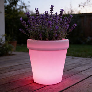 Maceta de Plástico PE Contemporánea, Ecológica, Degradable e Impermeable para Uso en Interiores y Exteriores, en el Suelo y Colgante - Product Image 5