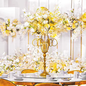 Goldman Pot De Fleur Accessoires De Mariage Fer Table <span class=keywords><strong>Vase</strong></span> À Fleurs Ornements De Bureau Arrangement De Fleurs Romantiques - Product Image 1