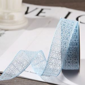 Ruban en dentelle tissée élégant et personnalisable de 4 cm, creux, à haute ténacité et lavable, pour projets de couture de vêtements, rouleau de 10 yards - Product Image 4