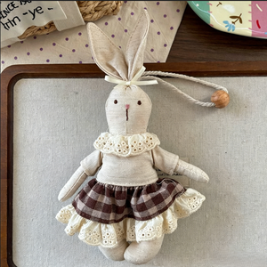 Nuovo Arrivo: Portachiavi Bambola con <span class=keywords><strong>Capelli</strong></span> Intrecciati in Tessuto a Cartone Animato, Ciondolo Gonna Floreale, Accessorio Moda per Borsa da Ragazza, Ornamento per Chiavi - Product Image 6