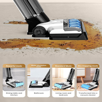 En stock Laveuse de sol sans fil Laveuse de vadrouille sous vide 3-en-1, à double usage humide et sec, prix compétitif, échantillon et livraison directe disponible