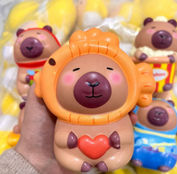 Nouveau jouet anti-stress en PU élastique à rebond lent en forme de capybara mignon, jouet à pincer pour enfants, cadeau anti-stress