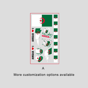 Juego de Tatuajes Temporales con Diseño de Banderas de Equipos Locales y Visitantes, 2 Hojas - Product Image 6