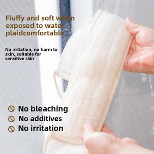 Brosse exfoliante double face en loofah, style moderne, conception simple, longue bande pour le dos, pour frotter et masser, vente en gros - Product Image 5