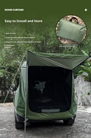 Tente de coffre de voiture pour le camping, imperméable, quatre saisons, légère, en polyester, accessoires, auvents, abris
