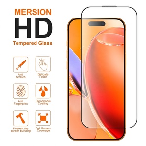 Protector de Pantalla de Vidrio Templado HD Transparente a Prueba de Golpes 2.5D para <span class=keywords><strong>iPhone</strong></span> 18 17 16 15 14 <span class=keywords><strong>13</strong></span> 12 11 X Pro Max, Accesorio para Celular - Product Image 2