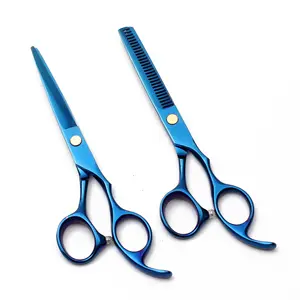 Barber Scissors Razor Edge Professional Perfect Haircut Shears Salon Product Wholesale stainless steel black Barber scissors