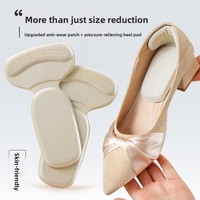 Sol Sepatu Hak Tinggi Wanita Busa Memori & Silikon Anti-aus Anti-jatuh Bantalan Tumit Tebal 4mm