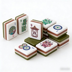 Juego de Mahjong Americano Personalizable de 160 Piezas de Acrílico, Diseño Moderno y Lujoso, Tallado <span class=keywords><strong>en</strong></span> 4 Capas, Ecológico y Duradero, para Jugar al Póker - Product Image 6