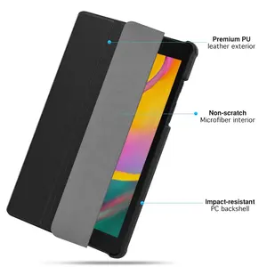MoKo <span class=keywords><strong>Ultra</strong></span> Léger Mince PU Cuir Élégant Tri-fold Smart Cover Case pour <span class=keywords><strong>Galaxy</strong></span> <span class=keywords><strong>Tab</strong></span> A <span class=keywords><strong>8</strong></span>.0 T295 Tablet Case 2019 - Product Image 3