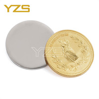 Monnaie commémorative personnalisée vierge et imprimée, pièce de monnaie en métal plaqué or sur mesure avec logo pour souvenirs