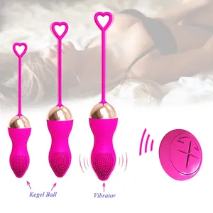 Boules <span class=keywords><strong>de</strong></span> Kegel avec télécommande sans fil, <span class=keywords><strong>Geisha</strong></span>, exercices <span class=keywords><strong>de</strong></span> resserrement musculaire, boules vaginales Ben Wa, œuf vibrant, jouet sexuel pour femmes - Product Image 1