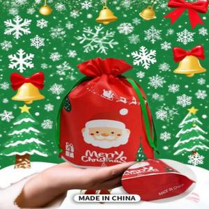 Nhà Máy Không Dệt Kẹo Trung/Thêm Lớn Dây Kéo Túi Giáng Sinh Thân Thiện Với Môi Thực Phẩm Pouch Bao Bì Túi Quà Tặng Mua Sắm - Product Image 4