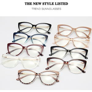 5018 <span class=keywords><strong>Top</strong></span> <span class=keywords><strong>2022</strong></span> Lunettes de vue œil de chat, lunettes optiques, verres bloquant la lumière bleue, anti-reflets, transparentes, monture de lunettes d'ordinateur - Product Image 4