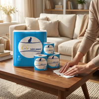 Papier toilette d'hôtel de haute qualité, emballé individuellement, fabriqué à partir de pâte de bois vierge, vente en gros