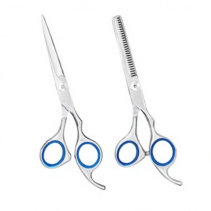 Ciseaux de coiffure professionnels pour hommes, pour droitiers, manche long, 30 dents, lame tranchante en acier inoxydable, manche en acier inoxydable, personnalisables - Product Image 2