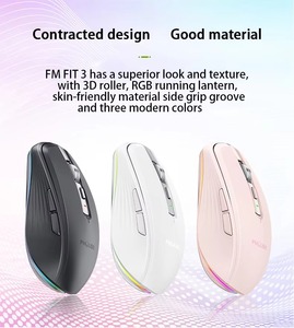 Chất Lượng Cao M303 700MAh Có Thể Sạc Lại Chuột Không Dây 2.4G + Bt5.1 Chế Độ Kép RGB Chuột Chơi Game Ergonomic Chuột 4 DPI Tùy Chọn - Product Image 2