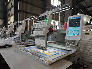 Échantillon commercial à tête unique Machine à broder à 12 aiguilles entièrement automatique <span class=keywords><strong>avec</strong></span> moteur pour usage domestique État neuf utilisé - Product Image 2